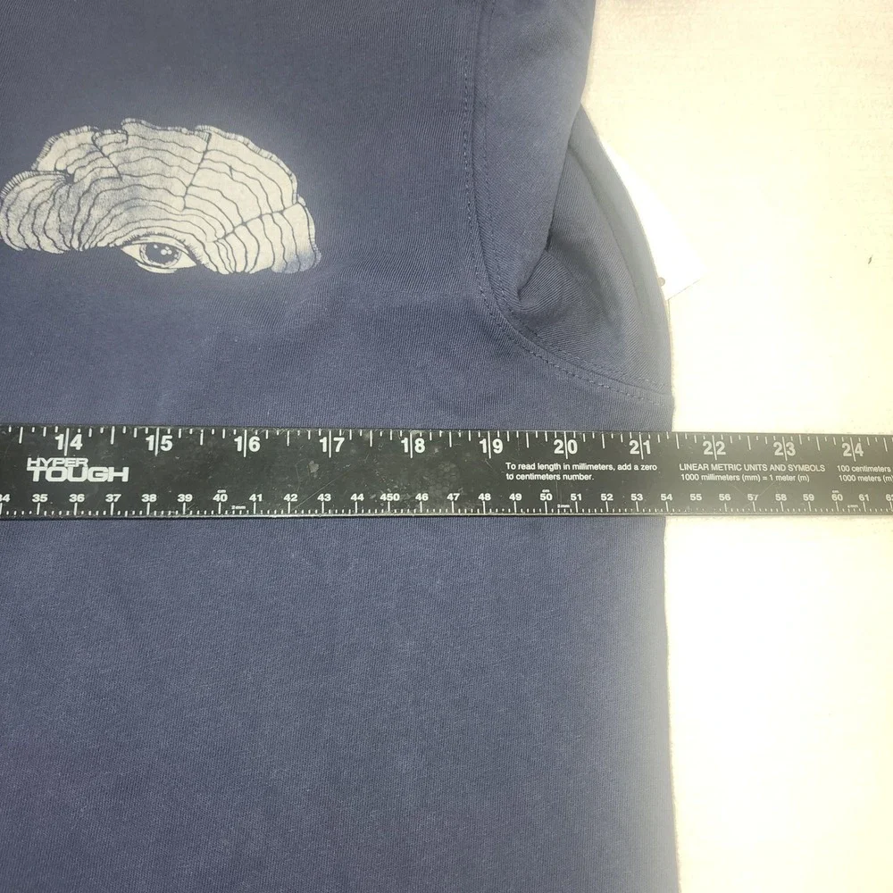 Howler Bros Mens Navy Blue Mushroom Graphic Long Sleeve T-Shirt Size M NWT